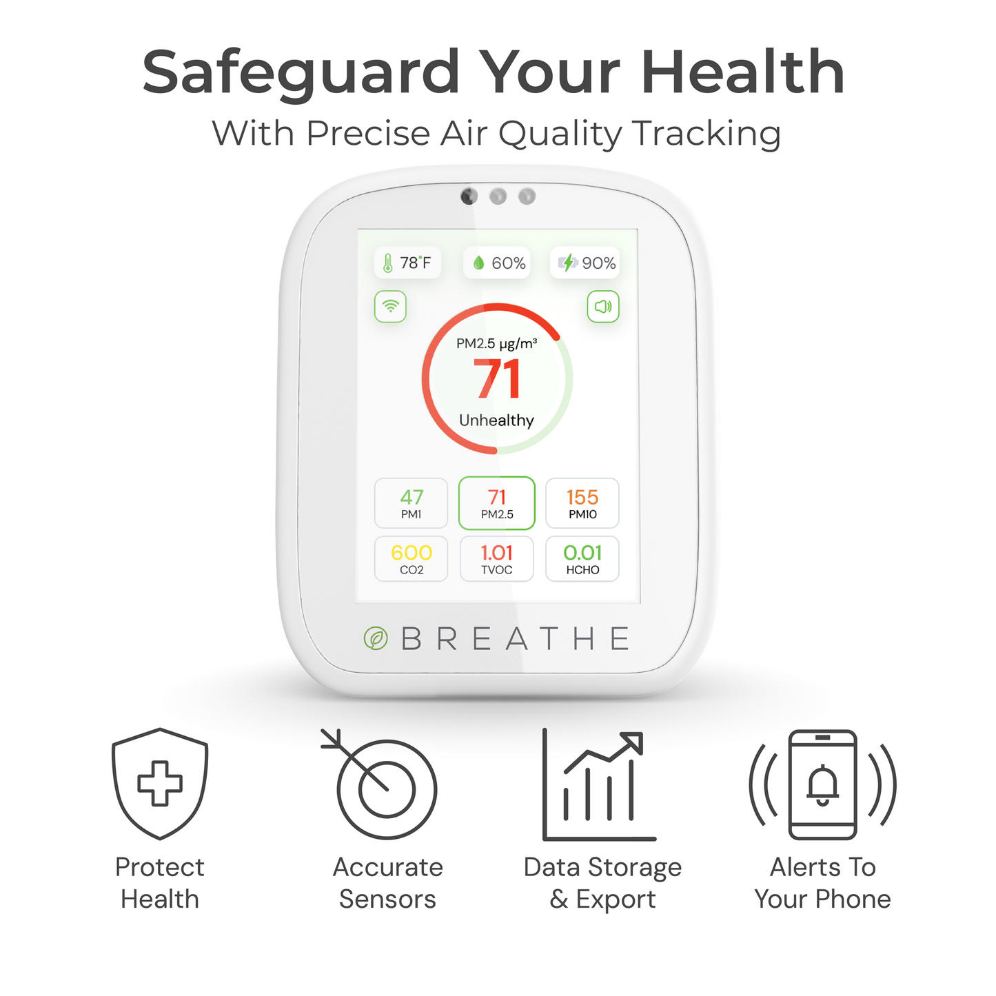 BREATHE Airmonitor Plus 3 Pack